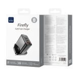 Wiwu Firefly 65w PD Gan Fast Charger Black UK
